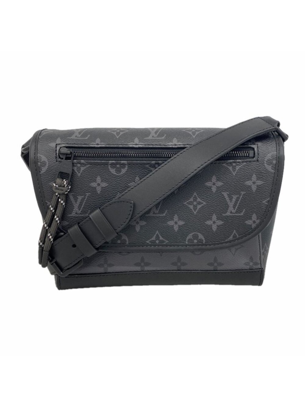 Louis Vuitton Shoulder Bag Monogram Eclipse Reverse Pulse Messenger Black Gray